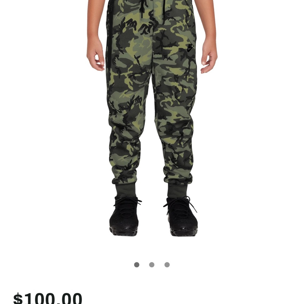 Nike tech camo jogger pants, new with tags! Youth XS - Picture 5 of 13